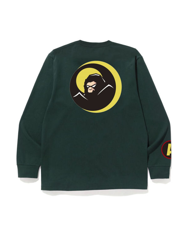 T Shirts Bape Shadow L/S Vert Homme | CGK-27137121