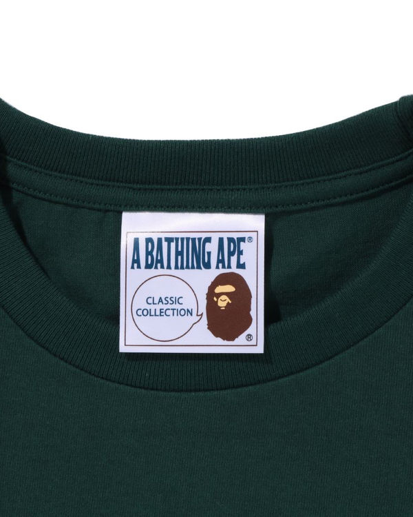 T Shirts Bape Shadow L/S Vert Homme | CGK-27137121