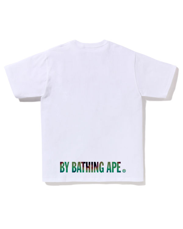 T Shirts Bape Thermography Ape Face Blanche Homme | FEO-73161202