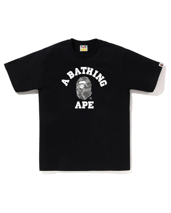 T Shirts Bape Honeycomb Camo College Noir Homme | LYK-77520431