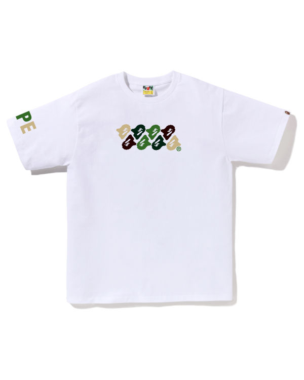 T Shirts Bape ABC Camo Blanche Homme | FES-42389022