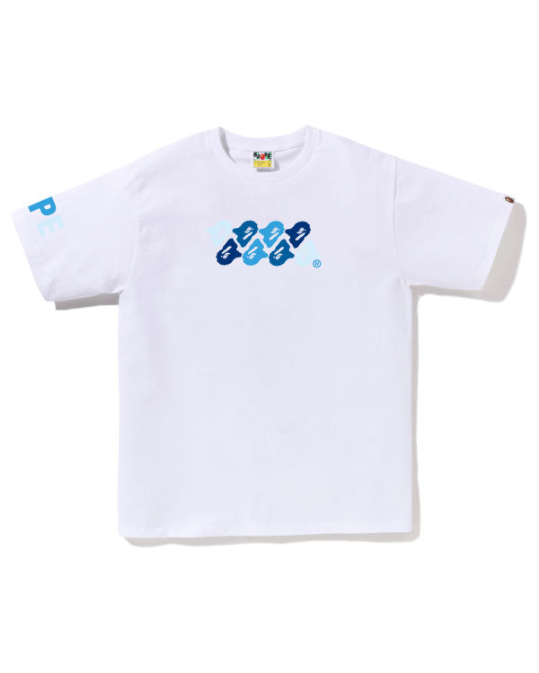 T Shirts Bape ABC Camo Blanche Homme | VAB-10186238