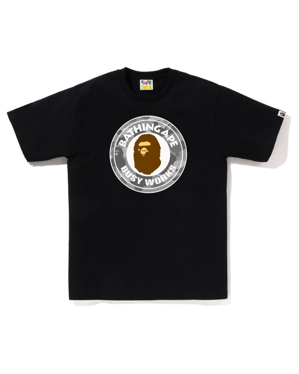 T Shirts Bape Honeycomb Camo Busy Works Noir Homme | DSX-03848556