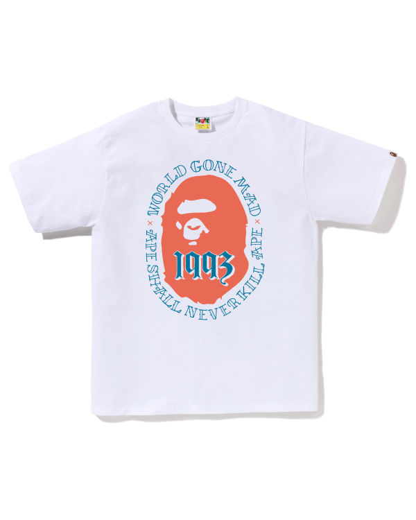 T Shirts Bape Ape Head 1993 Blanche Homme | PLZ-36233090