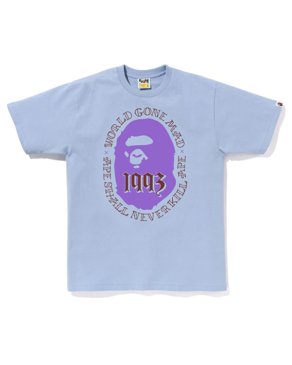 T Shirts Bape Ape Head 1993 Bleu Clair Homme | PJY-52303376