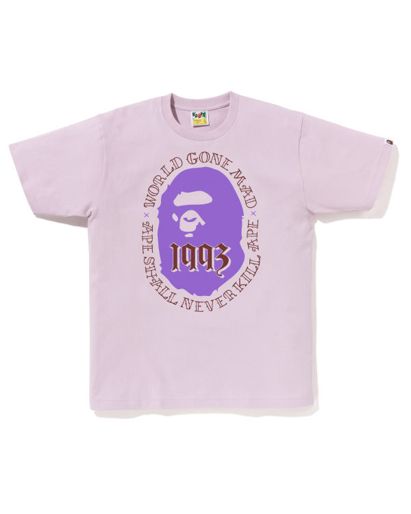 T Shirts Bape Ape Head 1993 Violette Homme | YHY-03457979