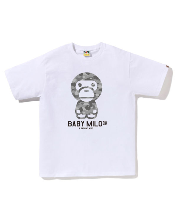 T Shirts Bape Honeycomb Camo Milo Blanche Homme | ILF-48709655