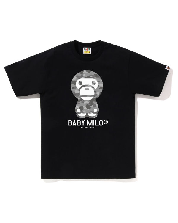 T Shirts Bape Honeycomb Camo Milo Noir Homme | CTQ-76529750