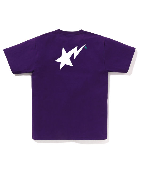 T Shirts Bape Colors STA Logo Violette Homme | LUX-46225602