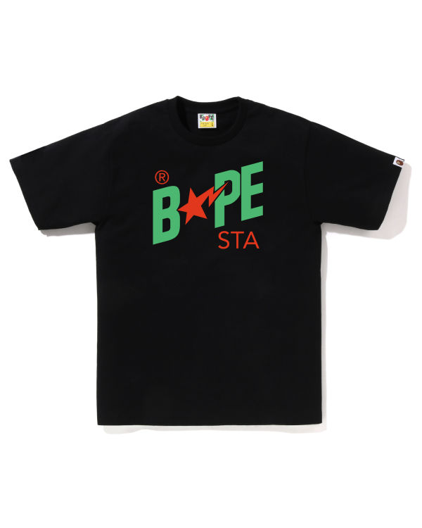 T Shirts Bape Colors STA Logo Noir Homme | LSY-06704450