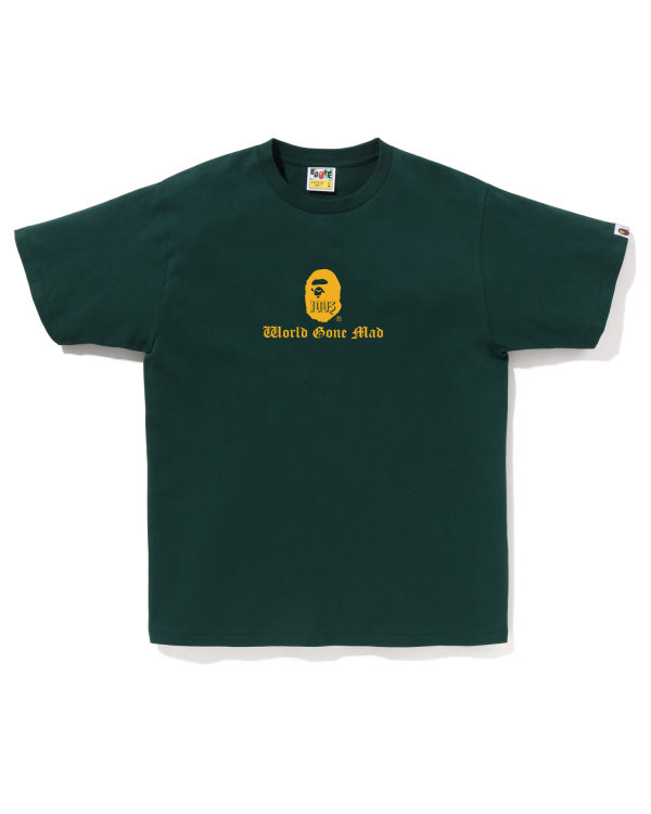 T Shirts Bape A Bathing Ape Logo Vert Foncé Homme | RUK-15172709