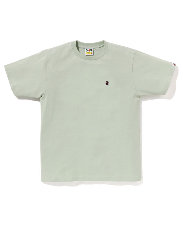 T Shirts Bape Ape Head One Point Vert Homme | AQS-74787711