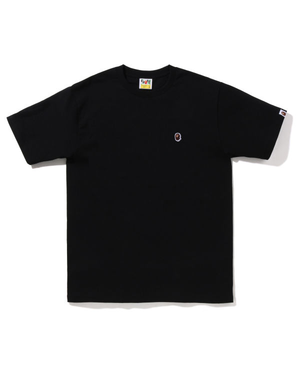 T Shirts Bape Ape Head One Point Noir Homme | KOZ-59120883