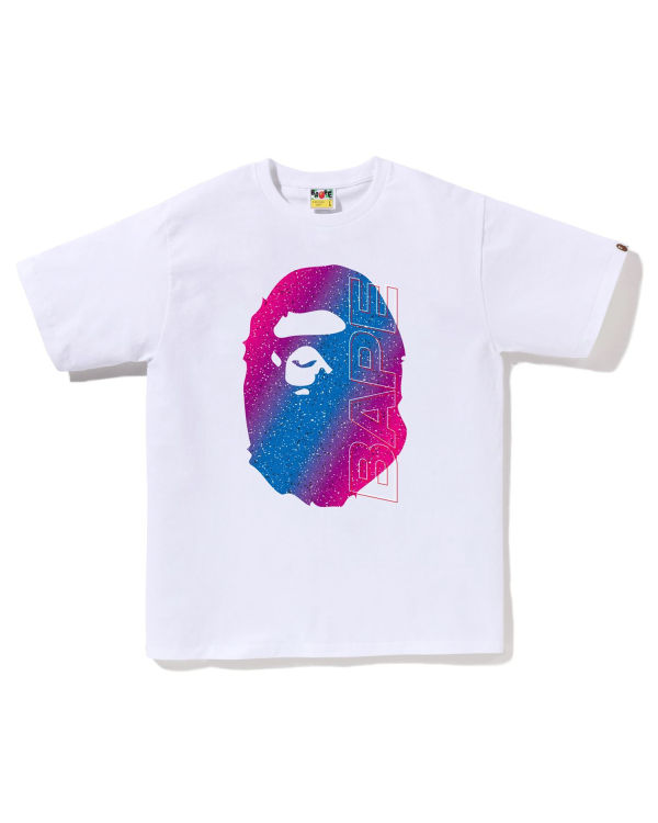 T Shirts Bape Electro Neon Blanche Homme | SIW-22922492