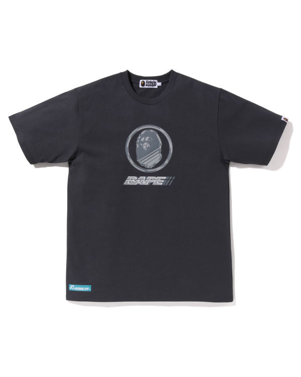 T Shirts Bape Logo Grise Foncé Homme | LNI-44683913