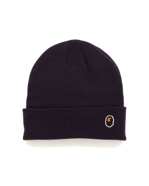 Bonnet Bape Ape Head One Point Violette Foncé Homme | USZ-21235177