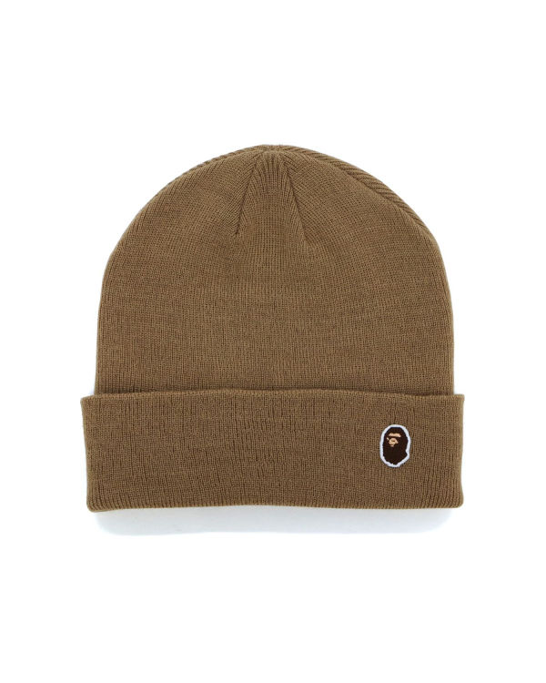 Bonnet Bape Ape Head One Point Marron Homme | FGT-74424304