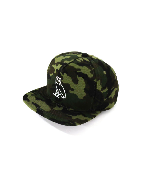 Casquettes Bape X OVO Woodland Camo Snapback Vert Homme | MFR-89761182