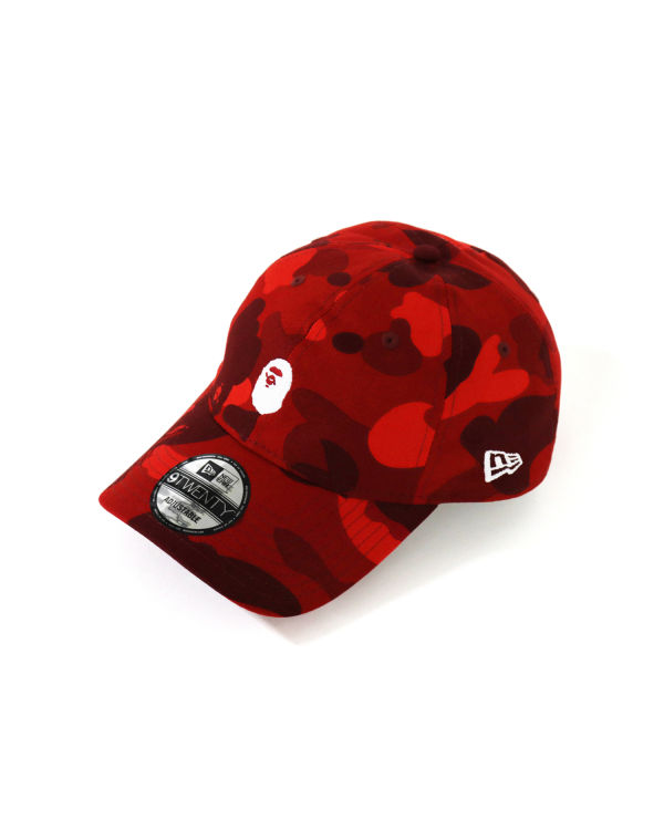 Casquettes Bape New Era Color Camo Ape Head 9twenty Rouge Clair Homme | PBJ-79737262