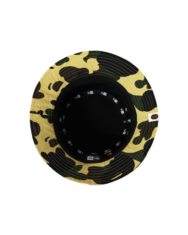 Chapeaux Bape New Era 1st Camo Bucket Jaune Homme | HSJ-79605592