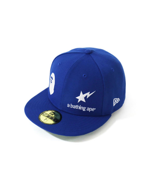 Casquettes Bape New Era 59 Fifty Camo Ape Head Bleu Homme | FLZ-29161006