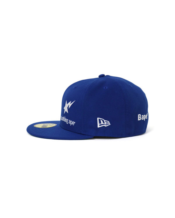 Casquettes Bape New Era 59 Fifty Camo Ape Head Bleu Homme | FLZ-29161006