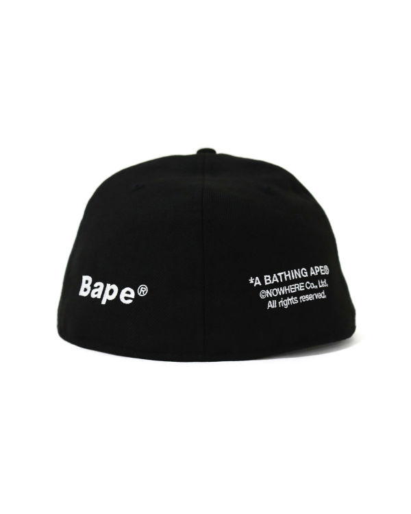 Casquettes Bape New Era 59 Fifty Camo Ape Head Noir Homme | XYE-74800244