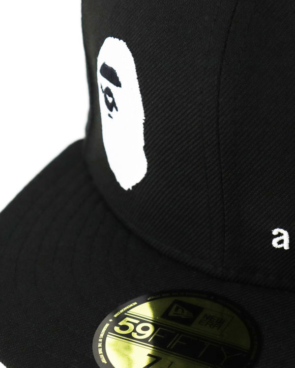 Casquettes Bape New Era 59 Fifty Camo Ape Head Noir Homme | XYE-74800244