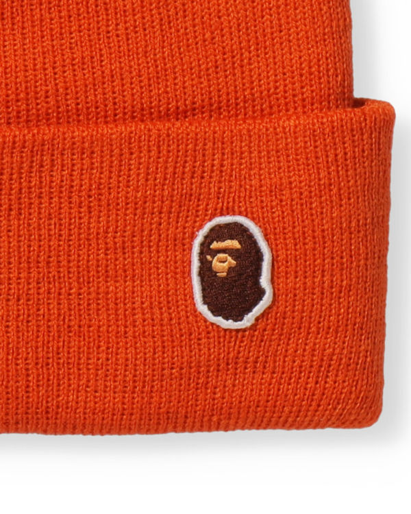 Casquettes Bape Ape Head One Point Orange Homme | JRM-25926312