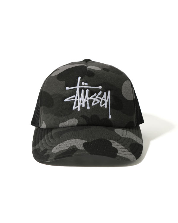 Casquettes Bape X Stussy Trucker Noir Homme | GGW-03946218