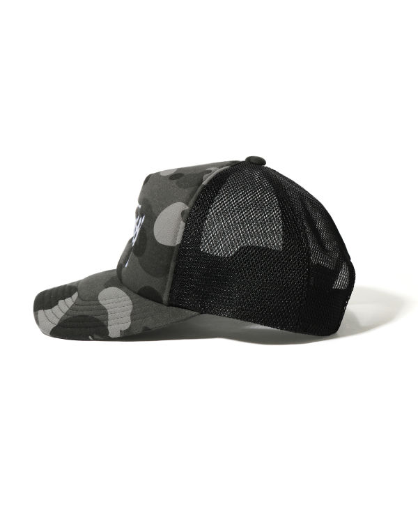 Casquettes Bape X Stussy Trucker Noir Homme | GGW-03946218