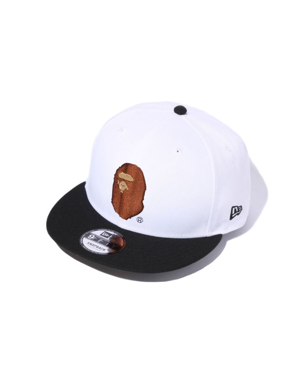 Casquettes Bape X New Era Ape Head 9 Fifty Blanche Homme | RSL-04526813