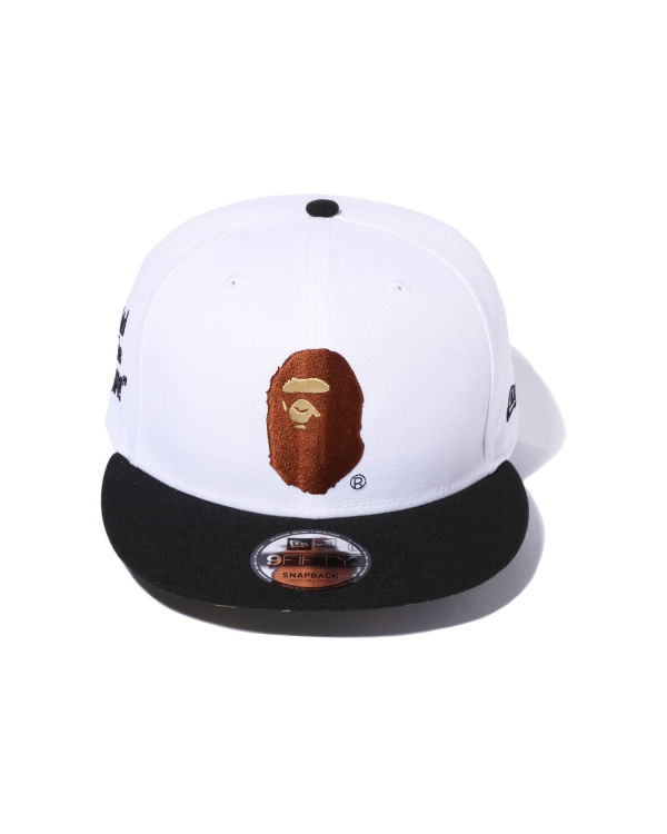 Casquettes Bape X New Era Ape Head 9 Fifty Blanche Homme | RSL-04526813