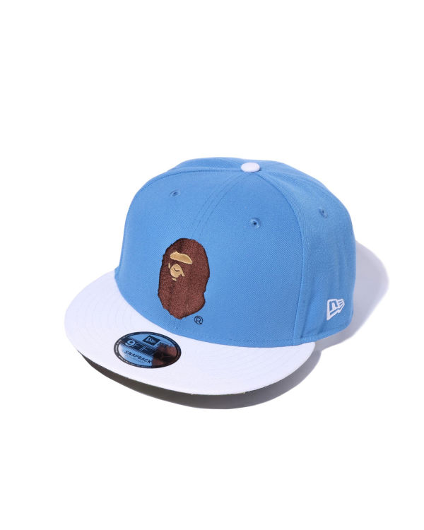 Casquettes Bape X New Era Ape Head 9 Fifty Bleu Homme | IGI-11988676