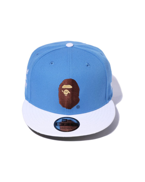 Casquettes Bape X New Era Ape Head 9 Fifty Bleu Homme | IGI-11988676