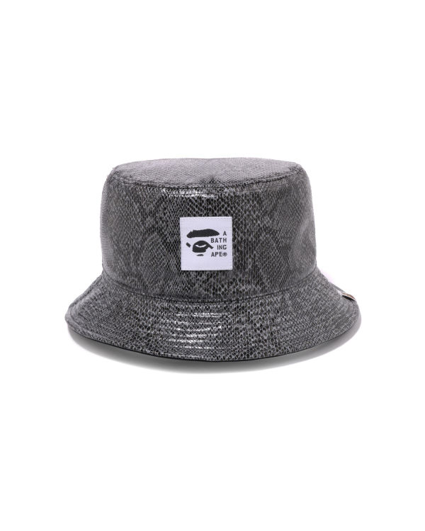 Chapeaux Bape Snake Reversible Bucket Grise Homme | XDC-84630108