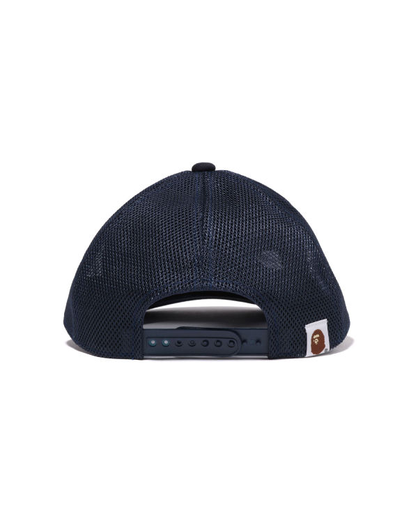 Casquettes Bape Color Camo NYC Logo Mesh Bleu Marine Bleu Homme | XJJ-72861594