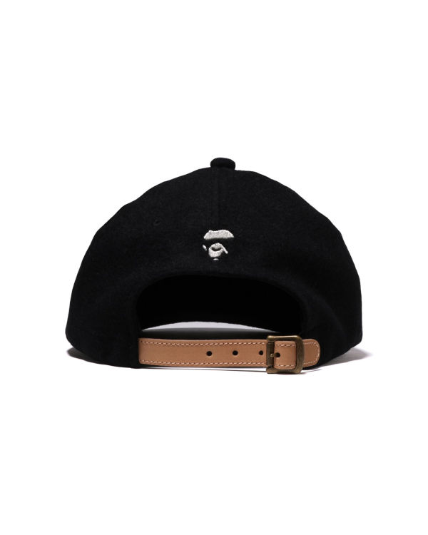 Casquettes Bape Ape Head Melton Panel Noir Homme | OJL-44652605