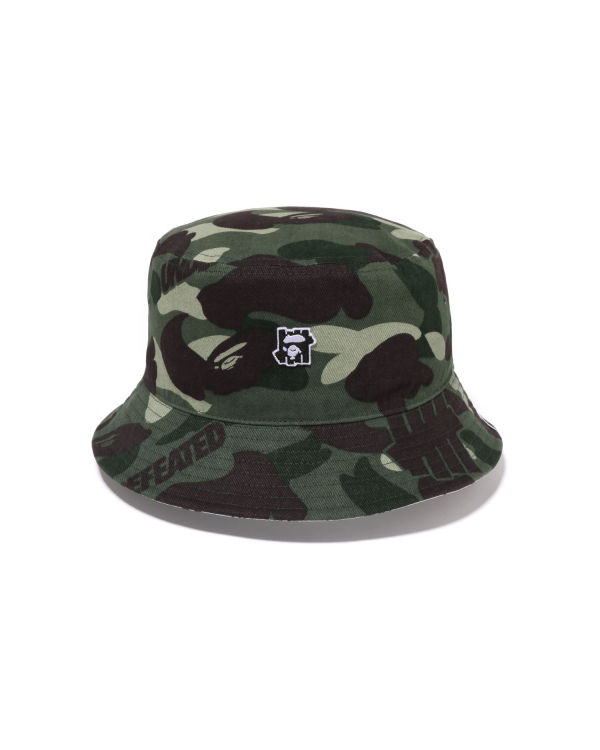 Chapeaux Bape X UNDFTD Color Camo Flannel Bucket Vert Homme | XWG-95855214