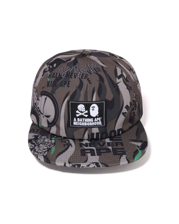 Casquettes Bape X NBHD Kaki Foncé Homme | CVU-10275163