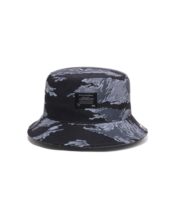 Chapeaux Bape Tiger Camo Bucket Noir Homme | ZQC-47810436