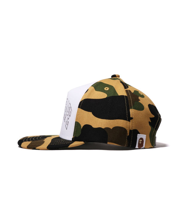 Casquettes Bape 1st Camo Jaune Homme | PPA-95395654