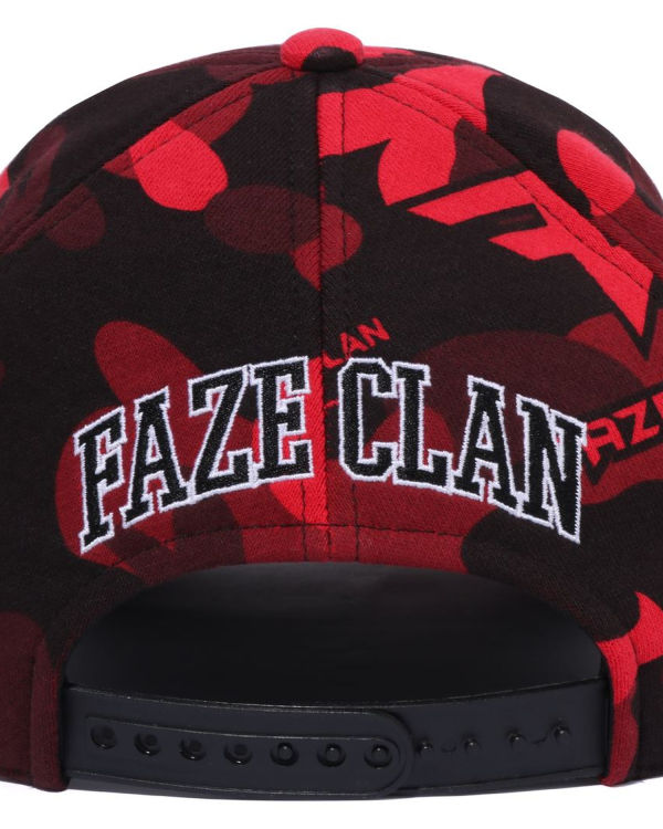 Casquettes Bape X Faze Clan Snap Back Rouge Clair Homme | BRF-52244892