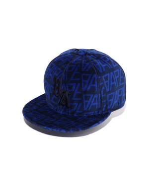 Casquettes Bape Logo Monogram Velour Bleu Royal Bleu Homme | DMY-31763959