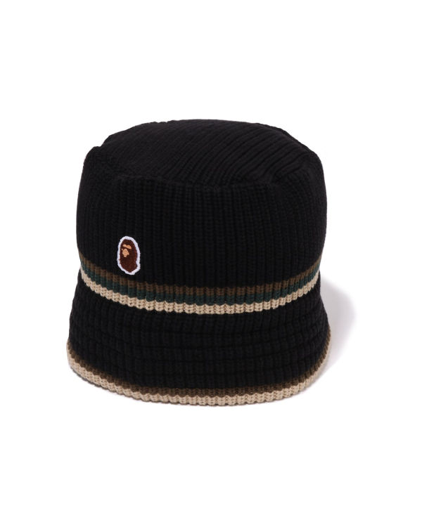 Chapeaux Bape Ape Head One Point Crusher Noir Homme | HOK-80197895