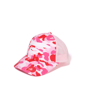 Casquettes Bape ABC Camo Ape Face Mesh Rose Homme | TSJ-57180636