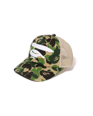 Casquettes Bape ABC Camo Ape Face Mesh Vert Homme | SDY-65276399