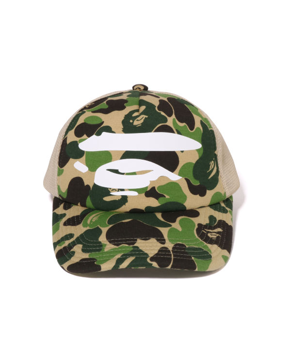 Casquettes Bape ABC Camo Ape Face Mesh Vert Homme | SDY-65276399