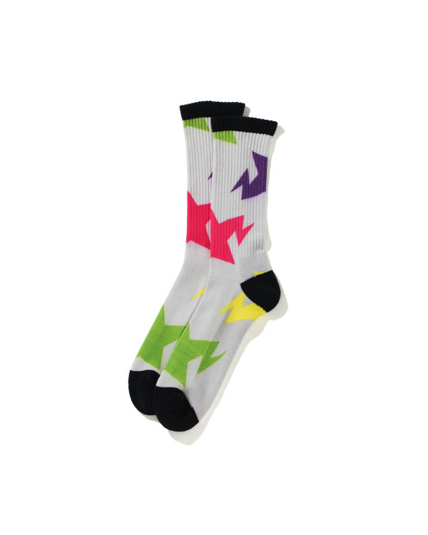 Chaussettes Bape STA Pattern Multicolore Homme | WYH-36617346