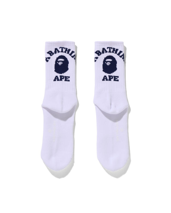 Chaussettes Bape College Bleu Homme | EHN-42382541